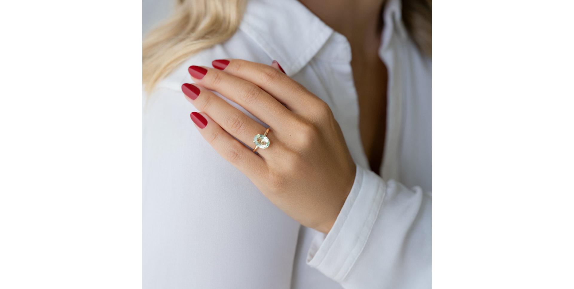 Prsteň s diamantmi a turmalínom Queen of Magic Bay