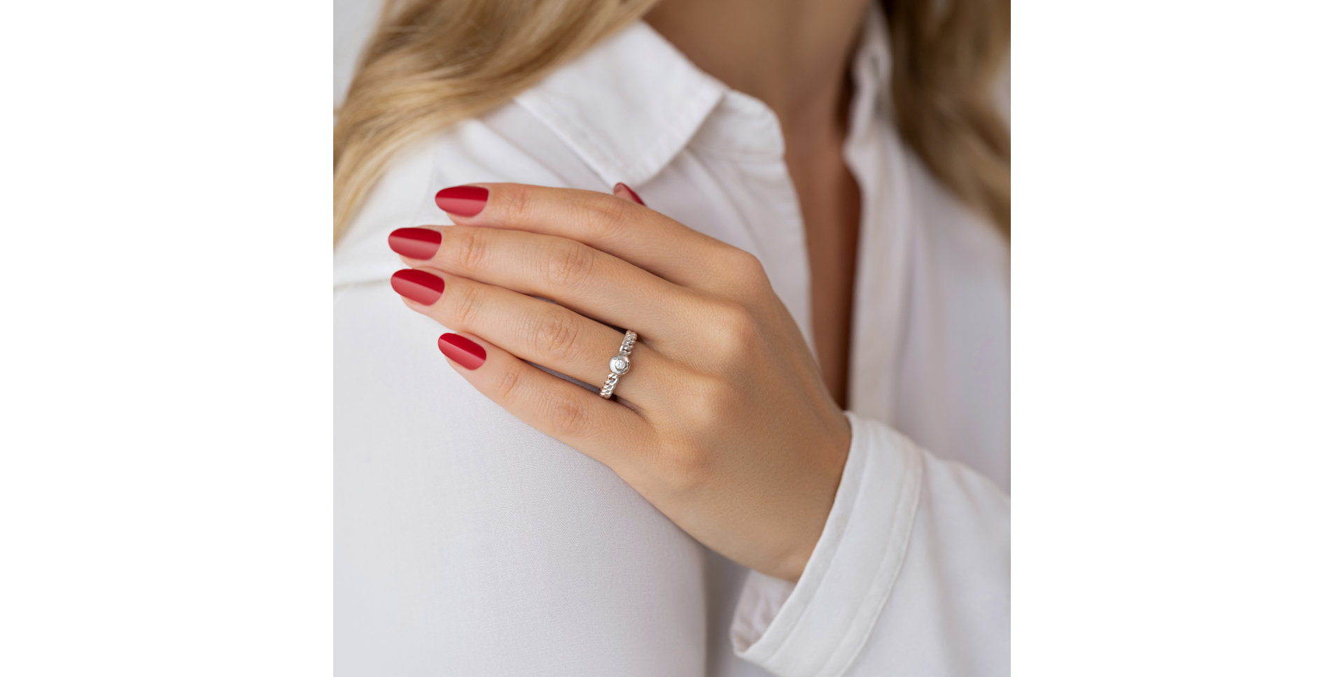 Prsteň s diamantom Modesto