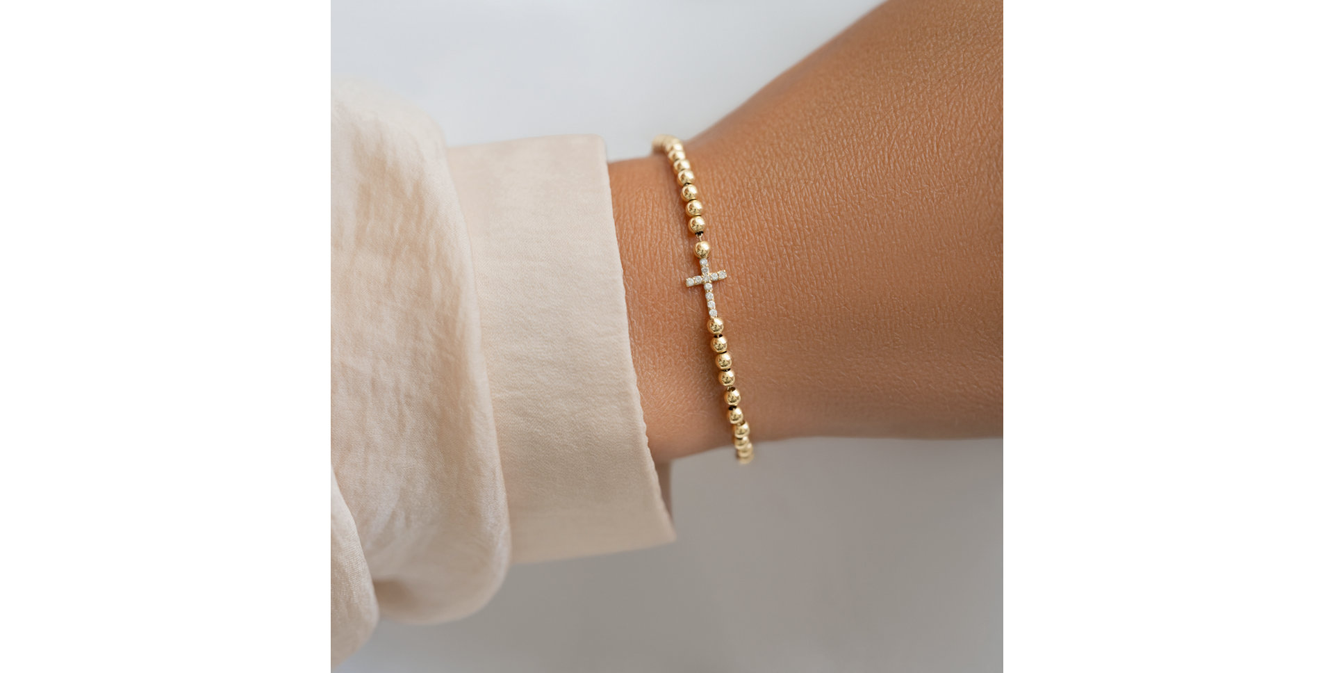 Náramok s diamantmi Cure of Cross