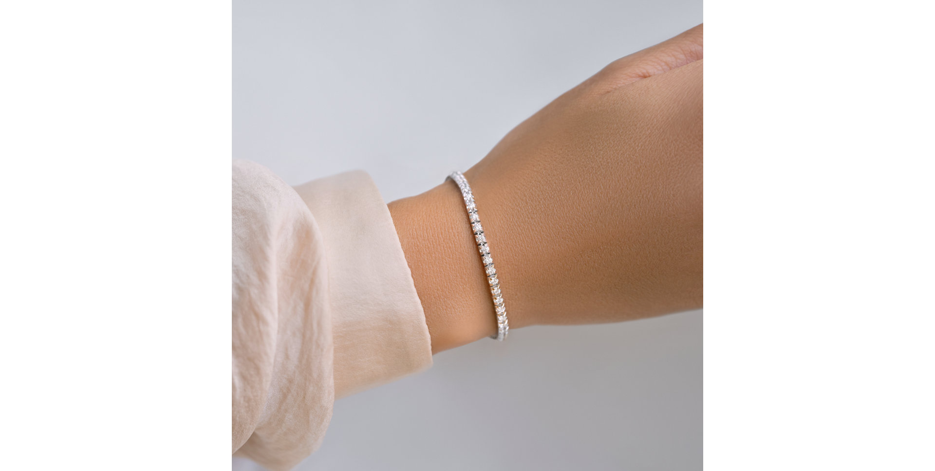 Náramek s diamantmi Thanatos