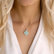 Náhrdelník s chalcedonom a diamantmi Geranium Gems3
