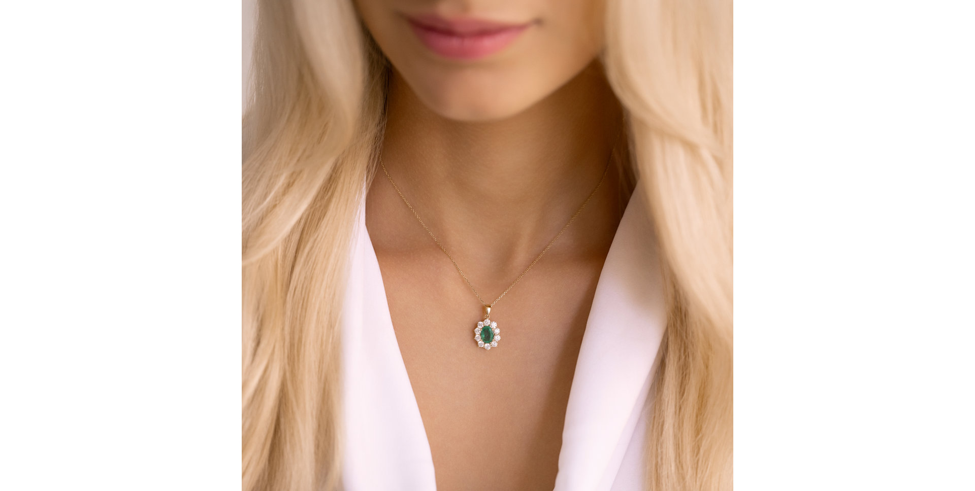 Prívesok s tanzanitom a diamantmi Goddess Elegance