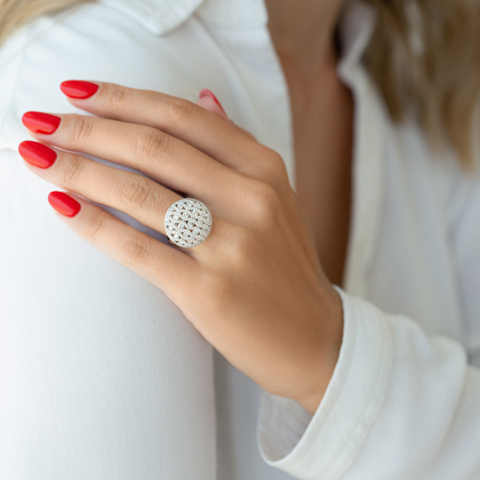 Prsteň s diamantmi Ava-Grace