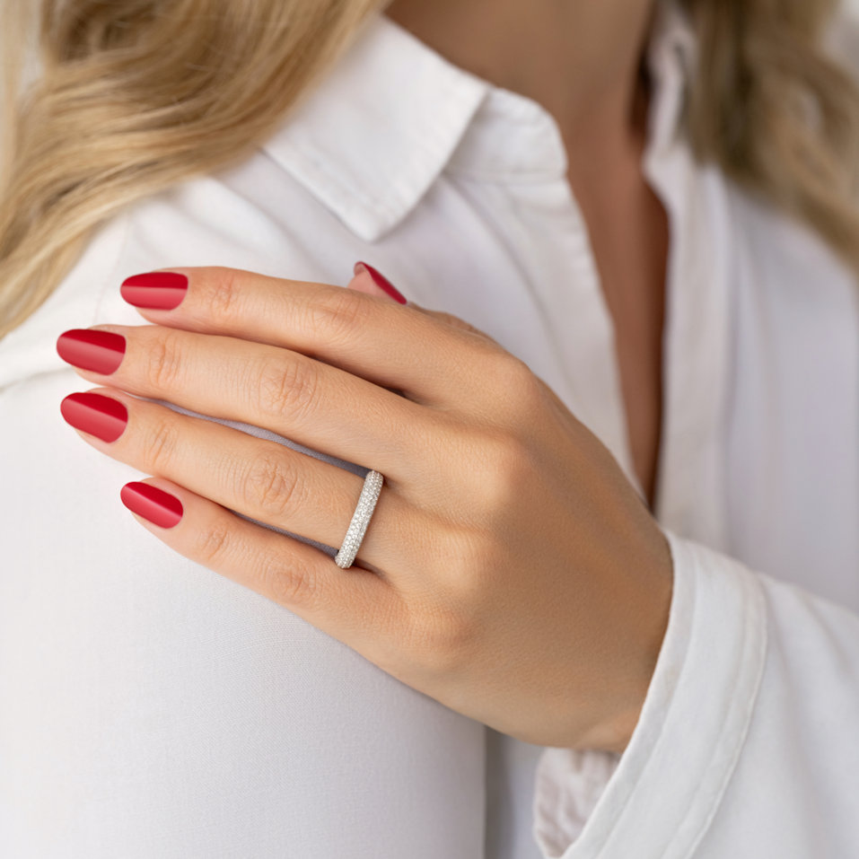 Prsteň s diamantmi Strong Elipse