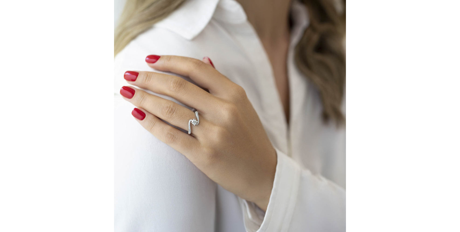 Prsteň s diamantmi Aline