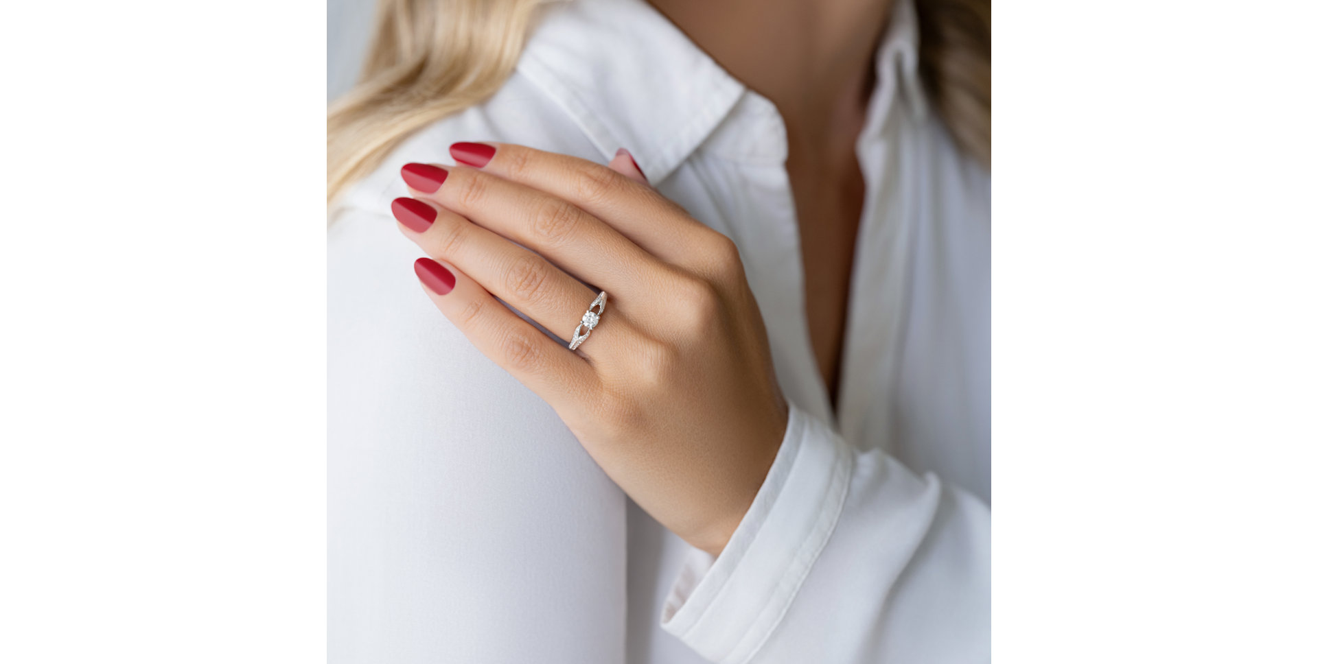 Prsteň s diamantmi Aluna