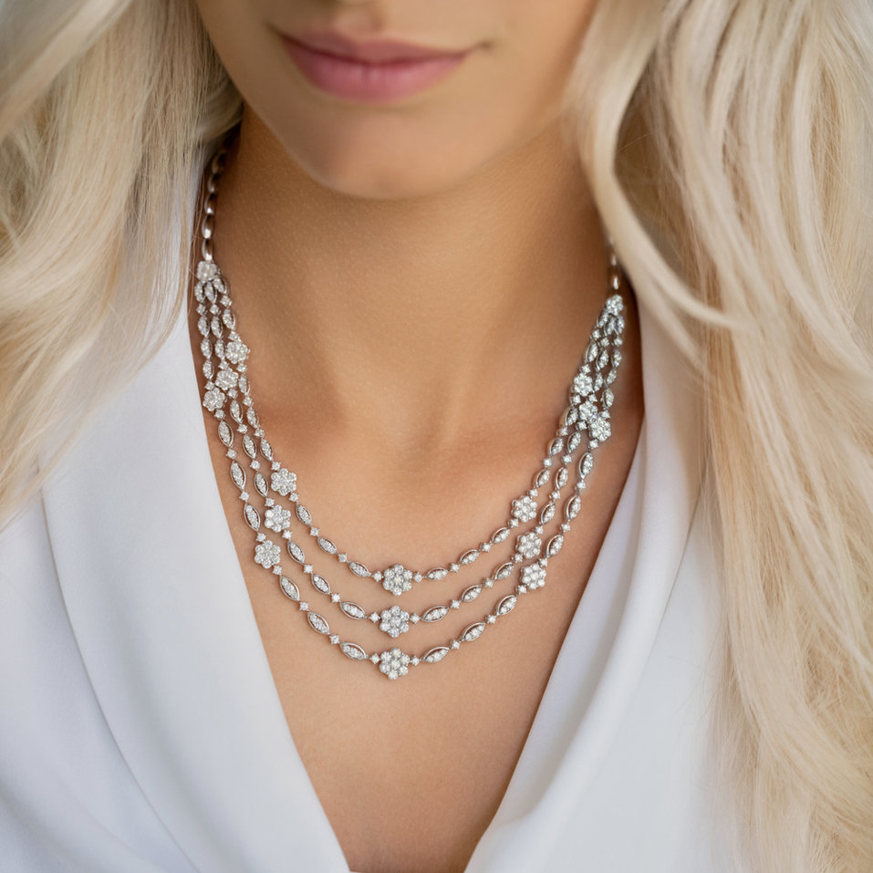 Náhrdelník s diamantmi Royal Pride
