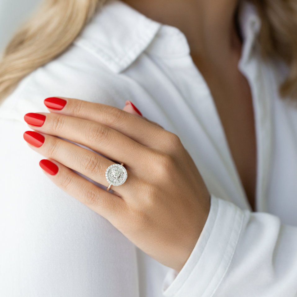 Prsteň s diamantmi Hugues