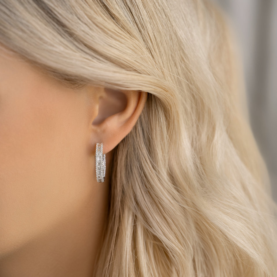 Náušnice s diamantmi Graceful Countess