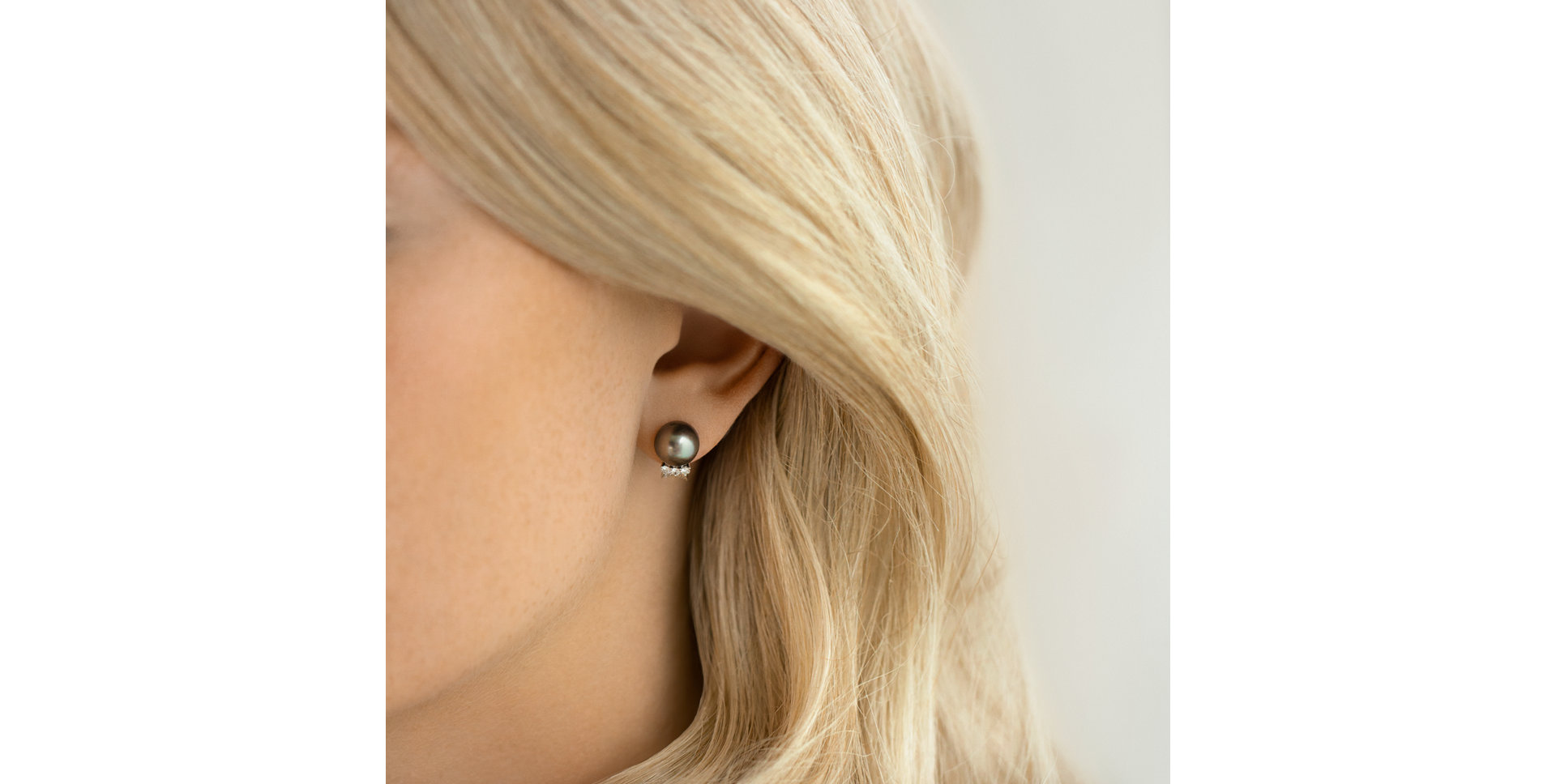 Náušnice s perlou a diamantmi Sea Limbo