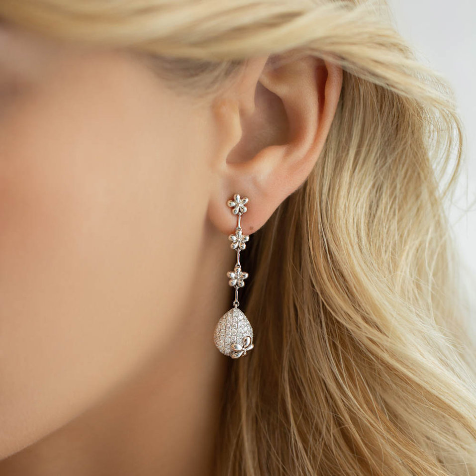 Náušnice s diamantmi Kiarra