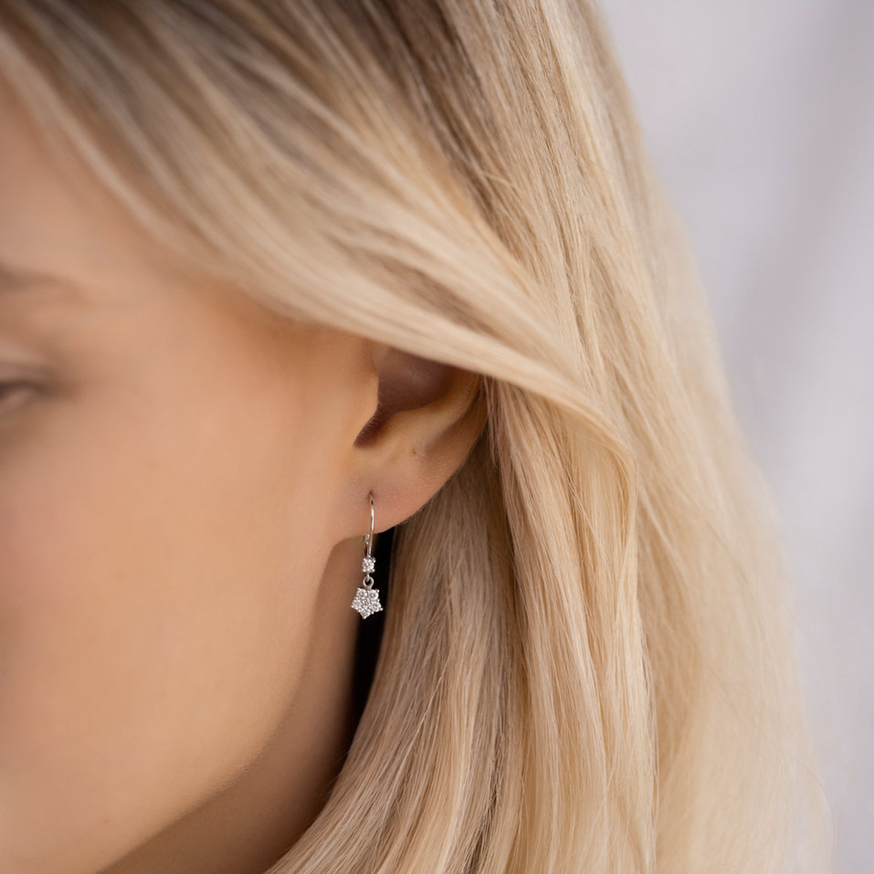 Náušnice s diamantmi Heartfelt Tenderness