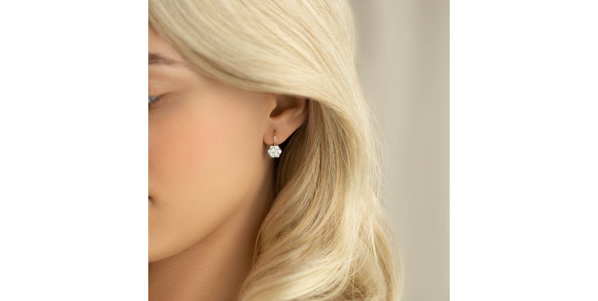 Náušnice s diamantmi Starflower