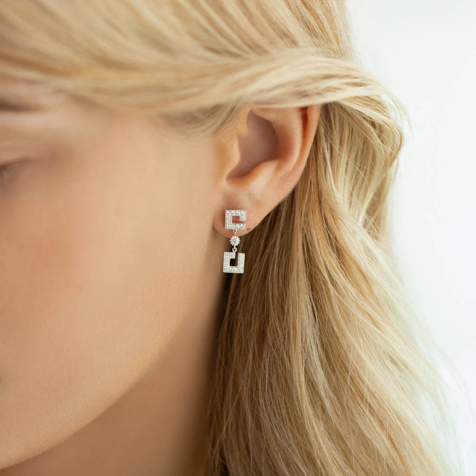 Náušnice s diamantmi Azaden