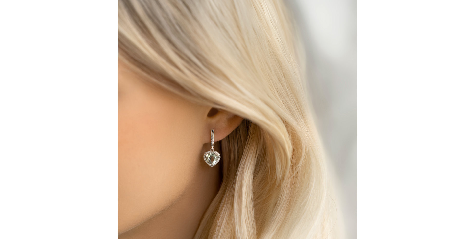 Náušnice s diamantmi a ametystom Sweet Infatuation