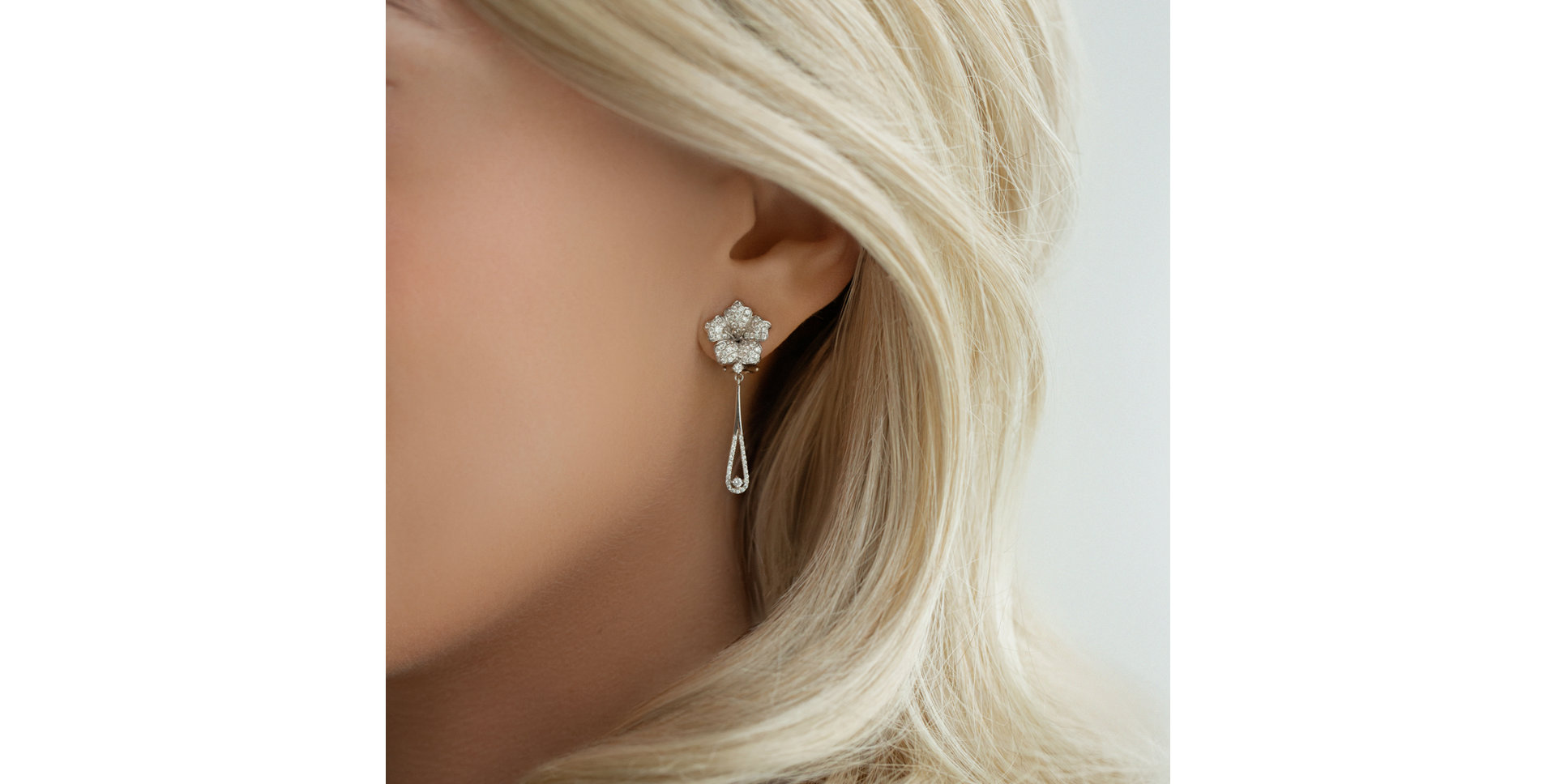 Náušnice s diamantmi Miss Flora