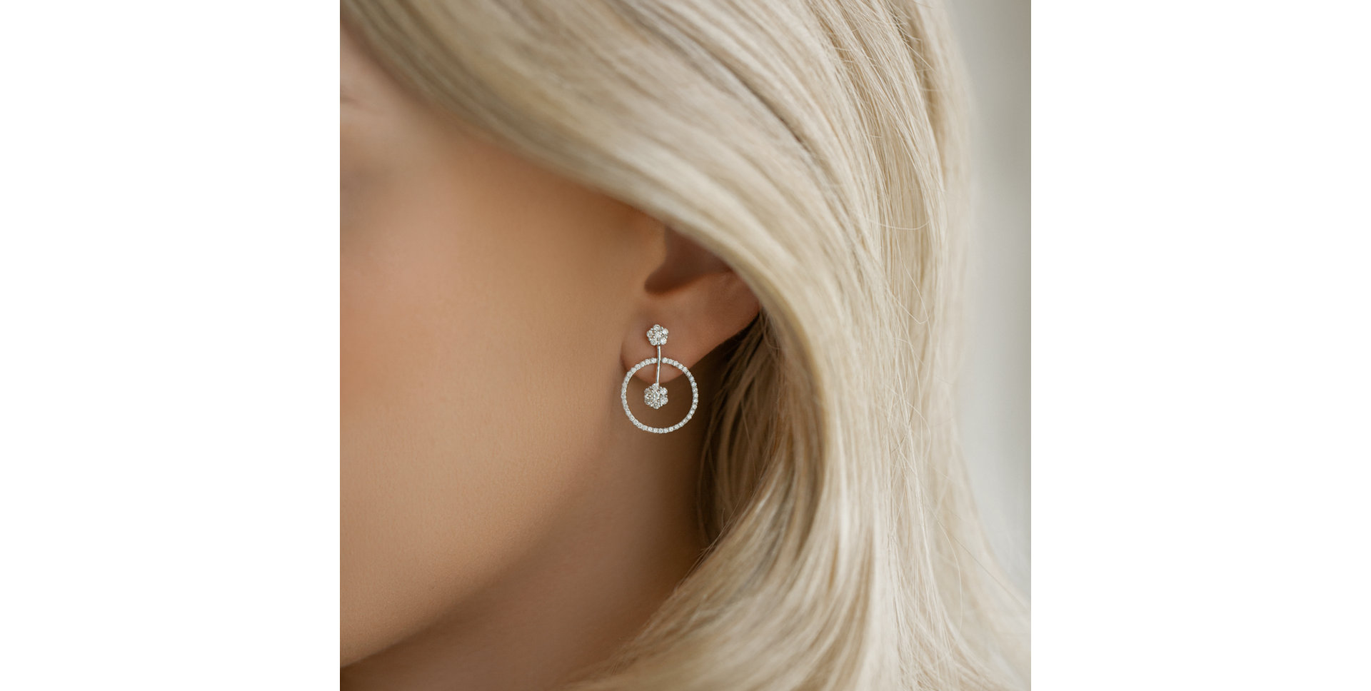 Náušnice s diamantmi Samina