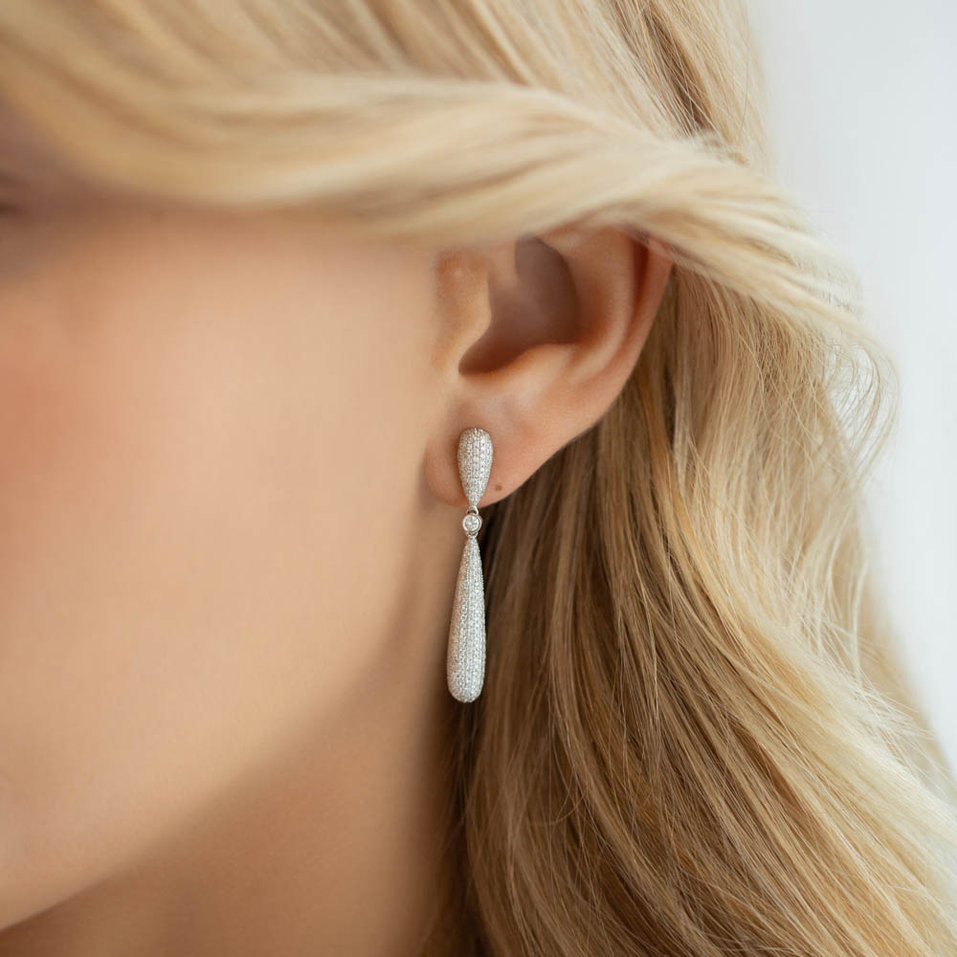 Náušnice s diamantmi Starry Sky