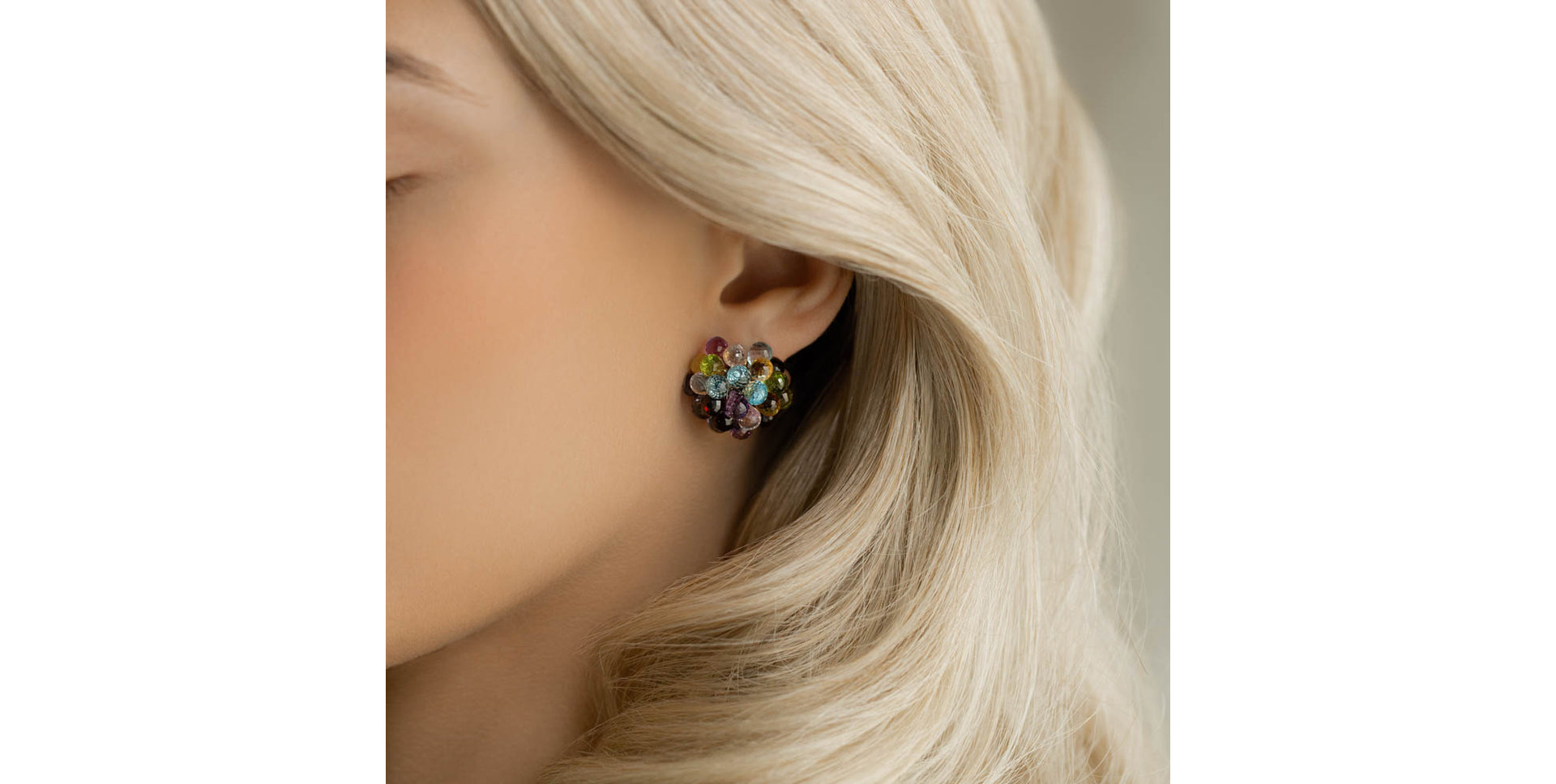 Náušnice s drahokamami Monteparano