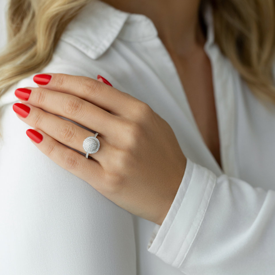 Prsteň s diamantmi Lathika