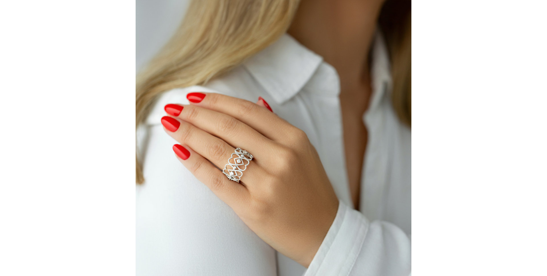 Prsteň s diamantmi Madam Romantic