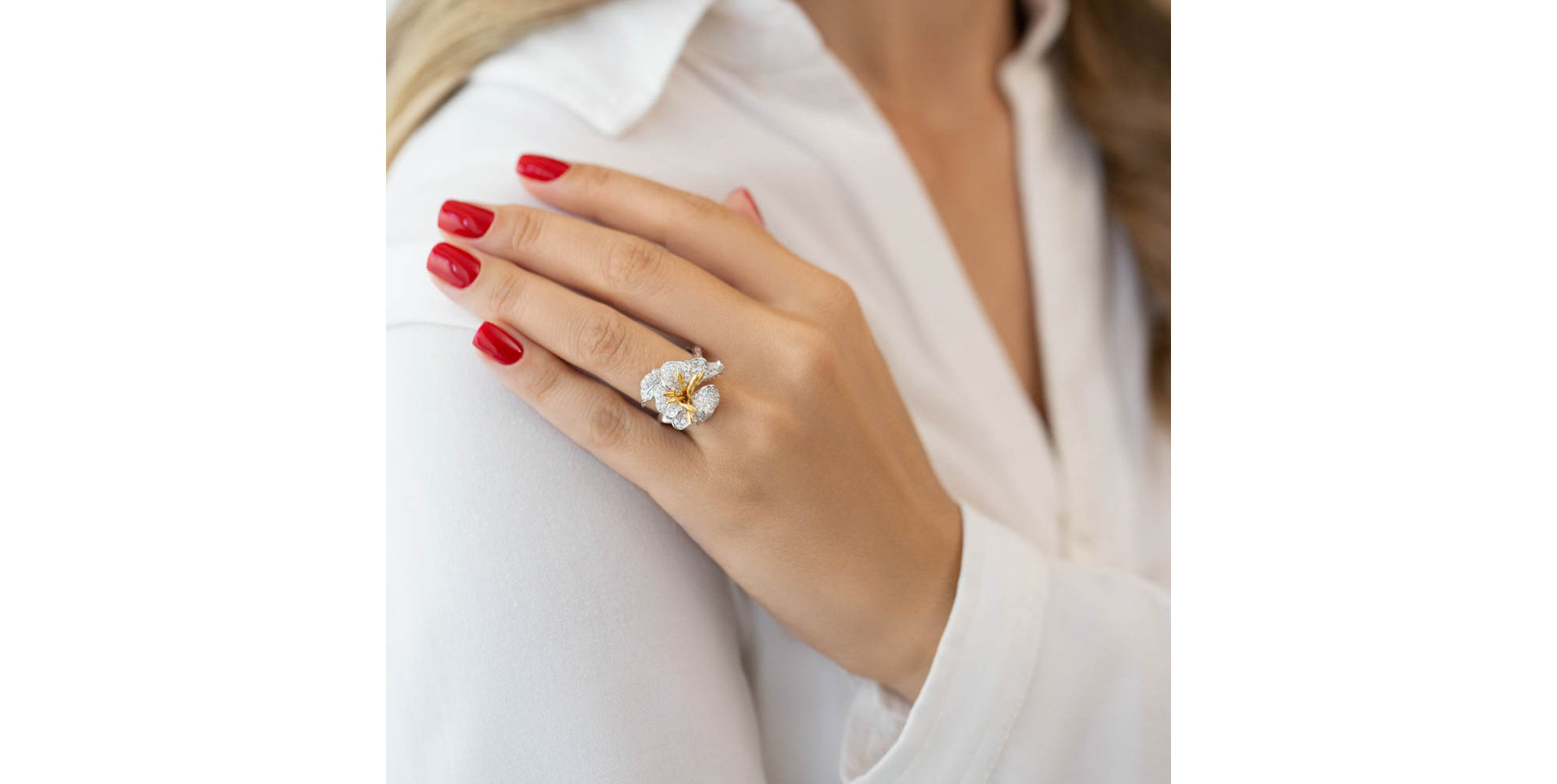 Prsteň s diamantmi Rafaela