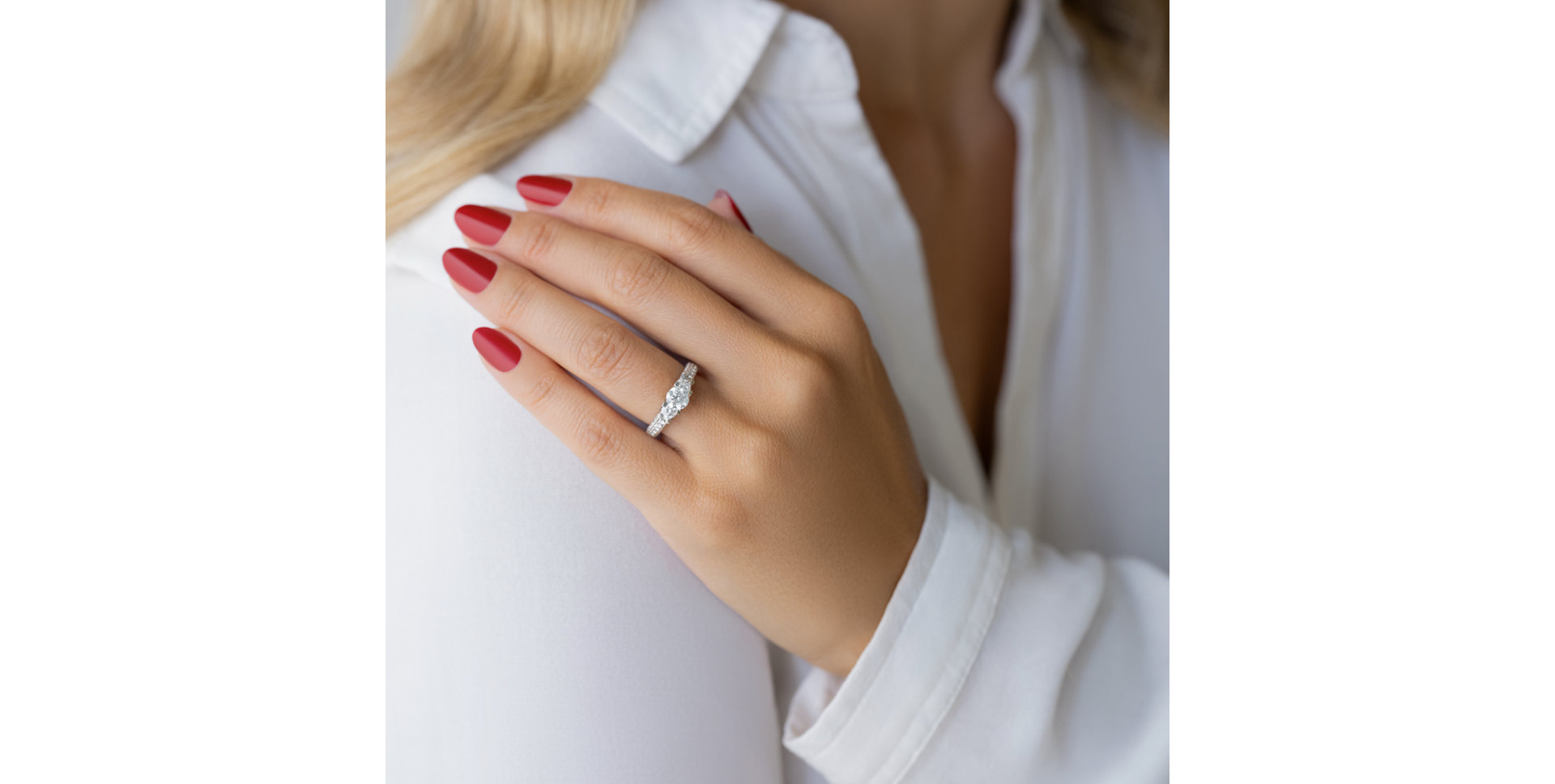 Prsteň s diamantmi Julia