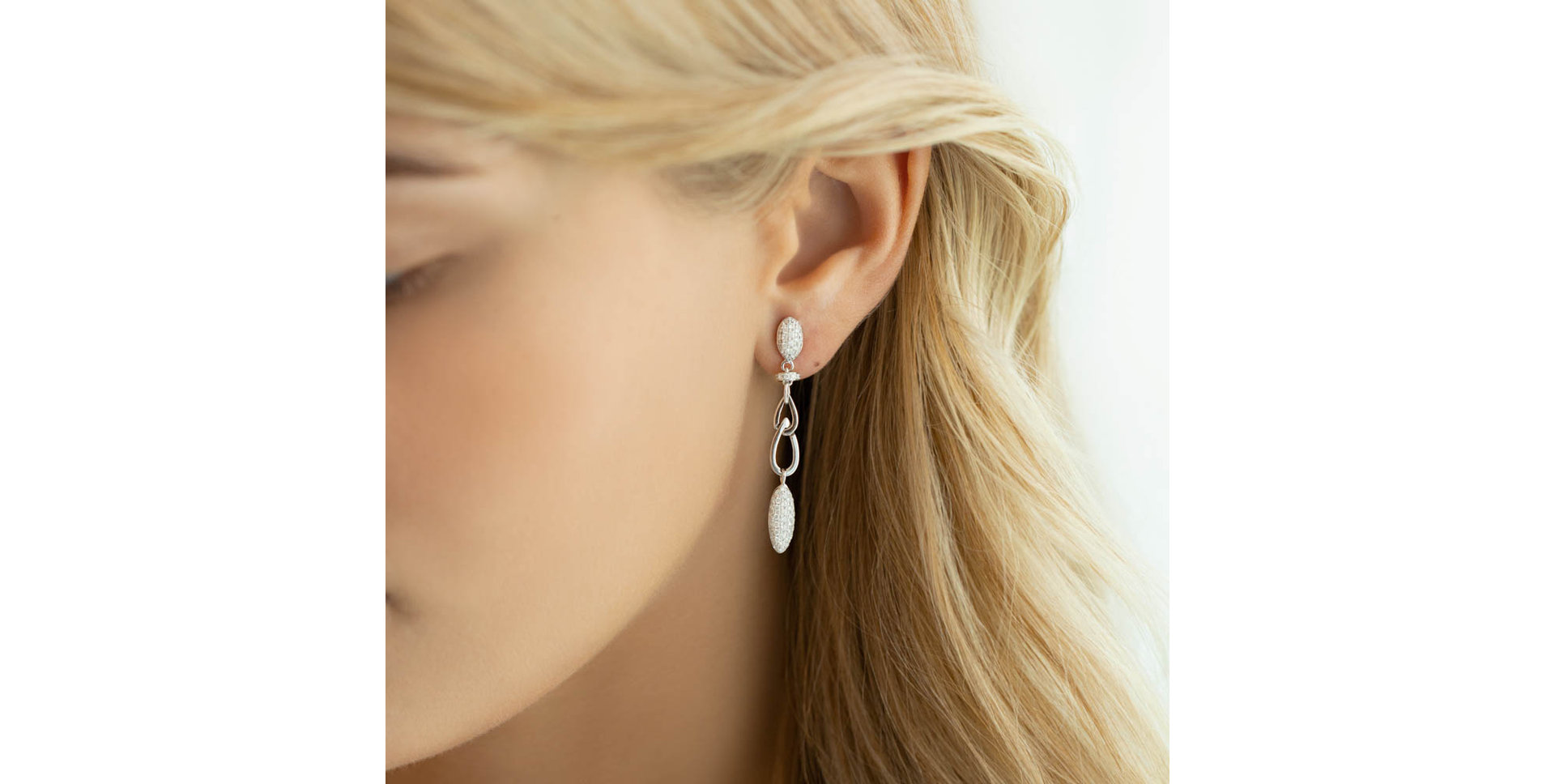 Náušnice s diamantmi Christal