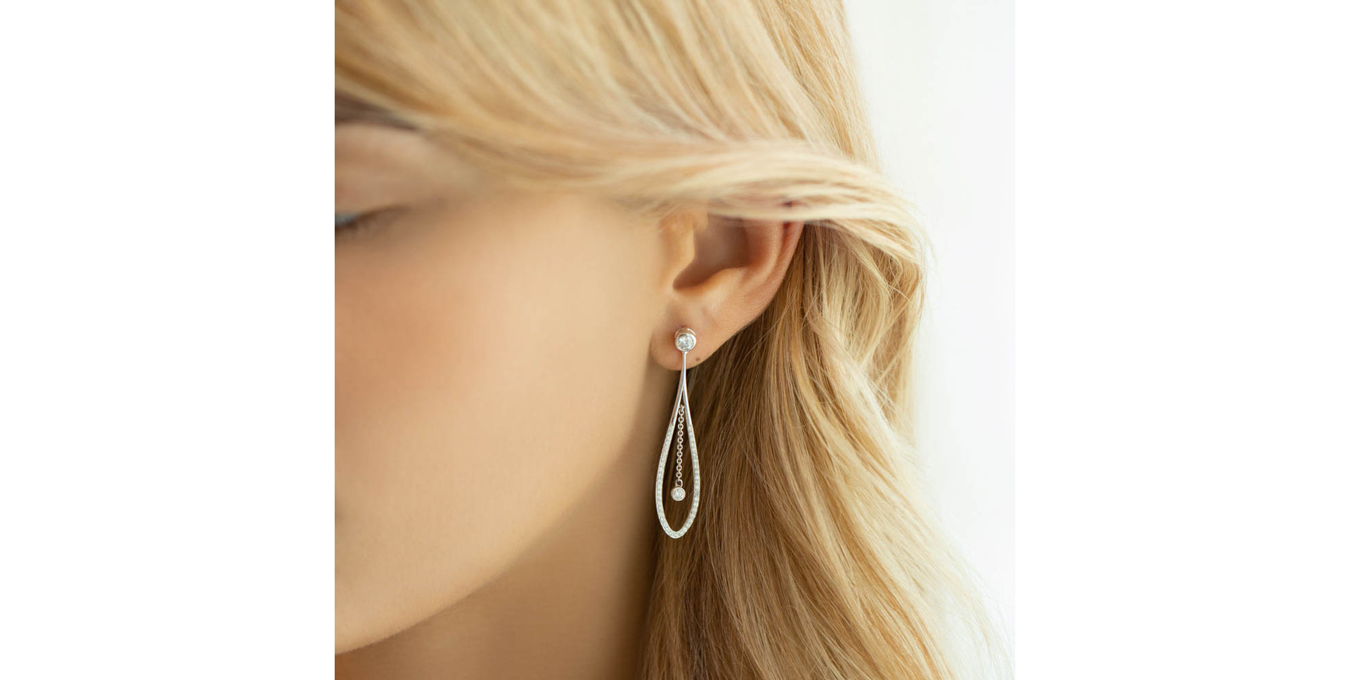 Náušnice s diamantmi Wonder Tears