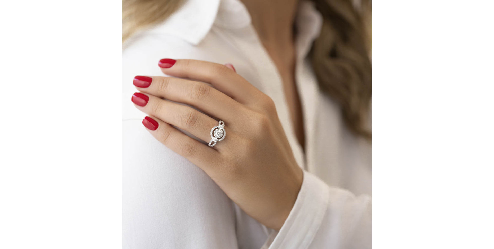 Prsteň s diamantmi Lucky Grace