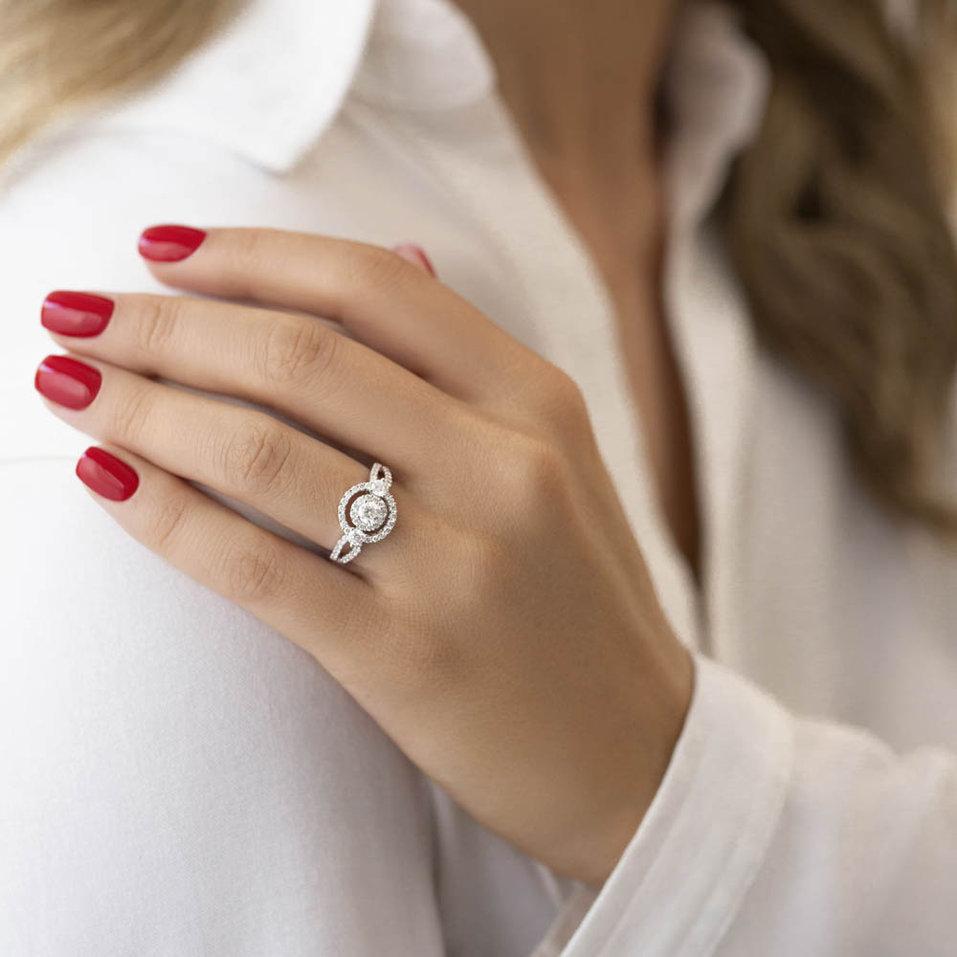 Prsteň s diamantmi Lucky Grace