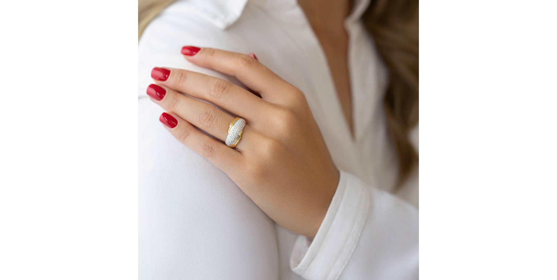 Prsteň s diamantmi Ida