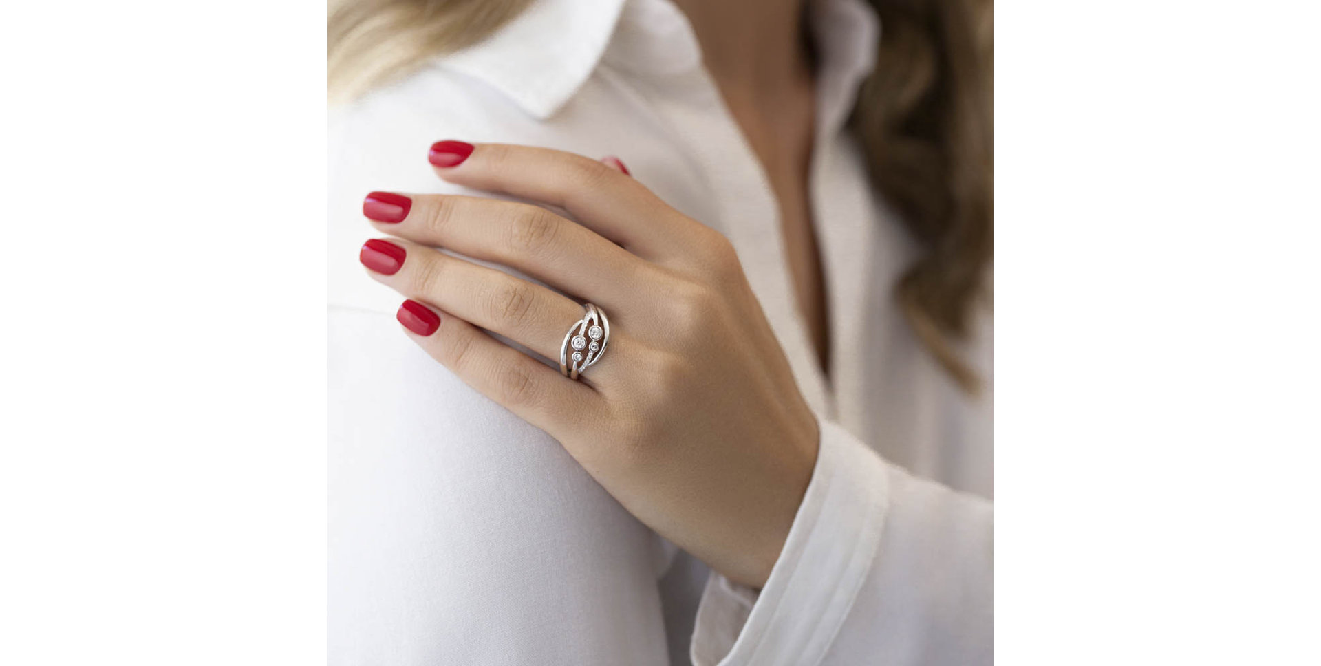 Prsteň s diamantmi Vaughn