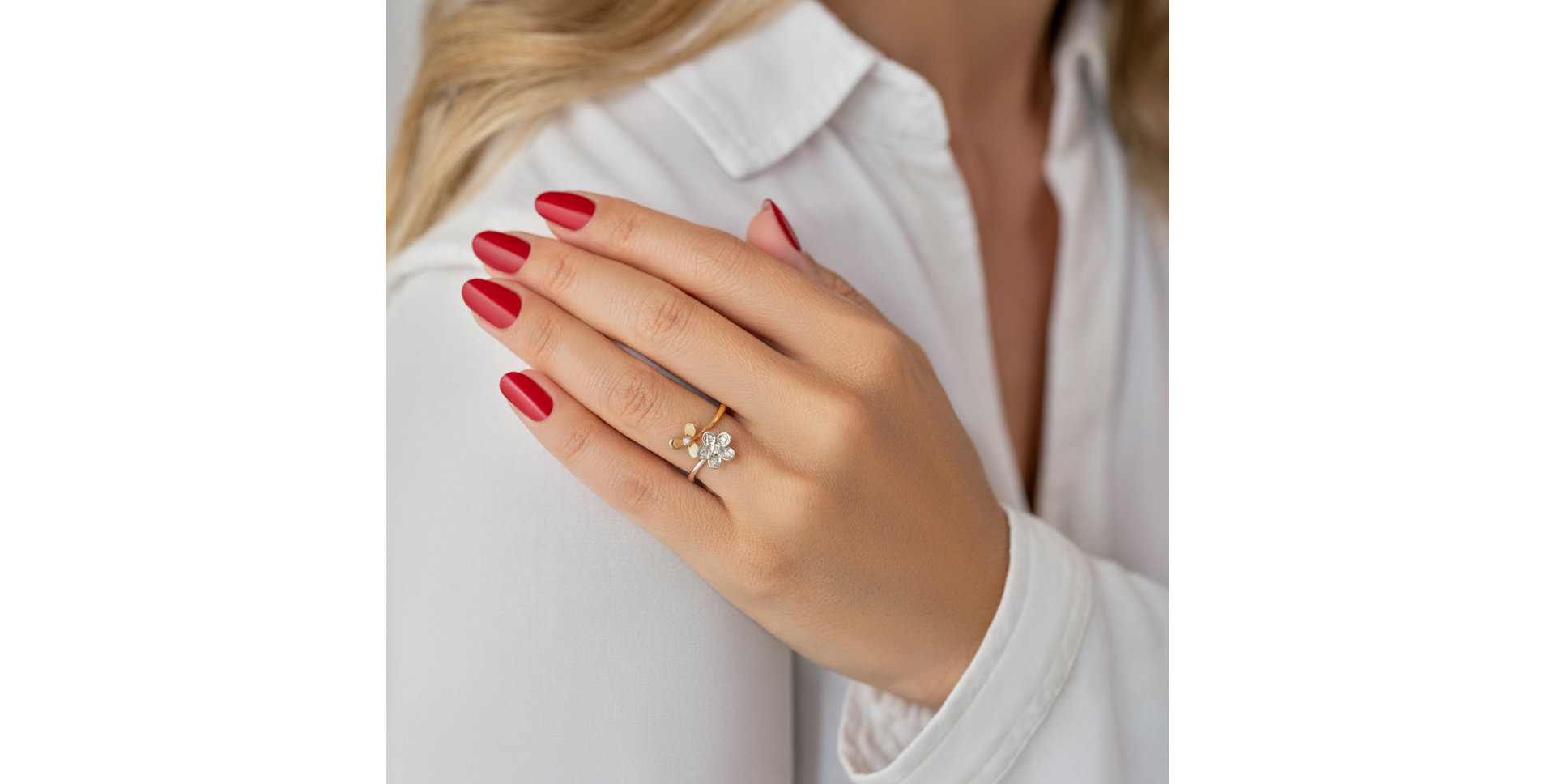 Prsteň s diamantmi Anna