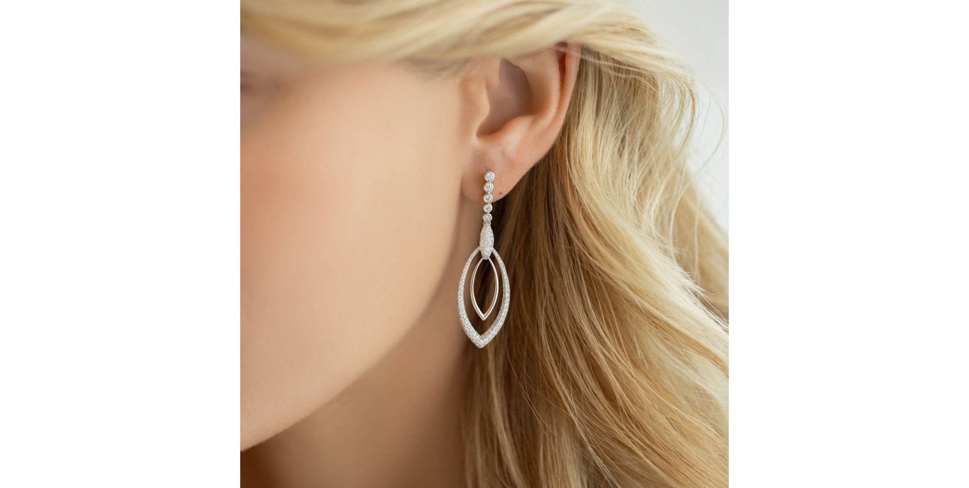 Náušnice s diamantmi Fancy Adams