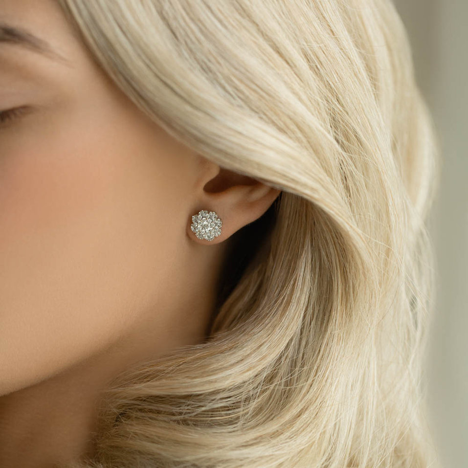 Náušnice s diamantmi Elena