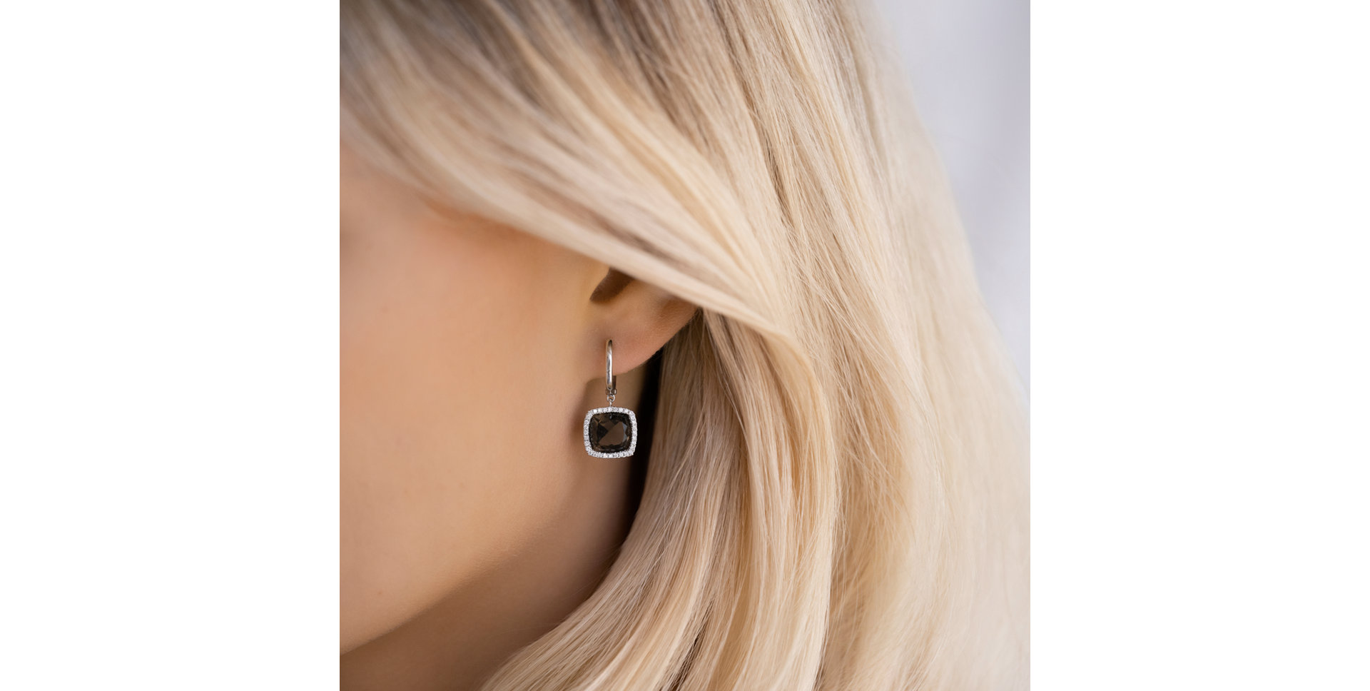 Náušnice s ametystom diamantmi Severed Fate