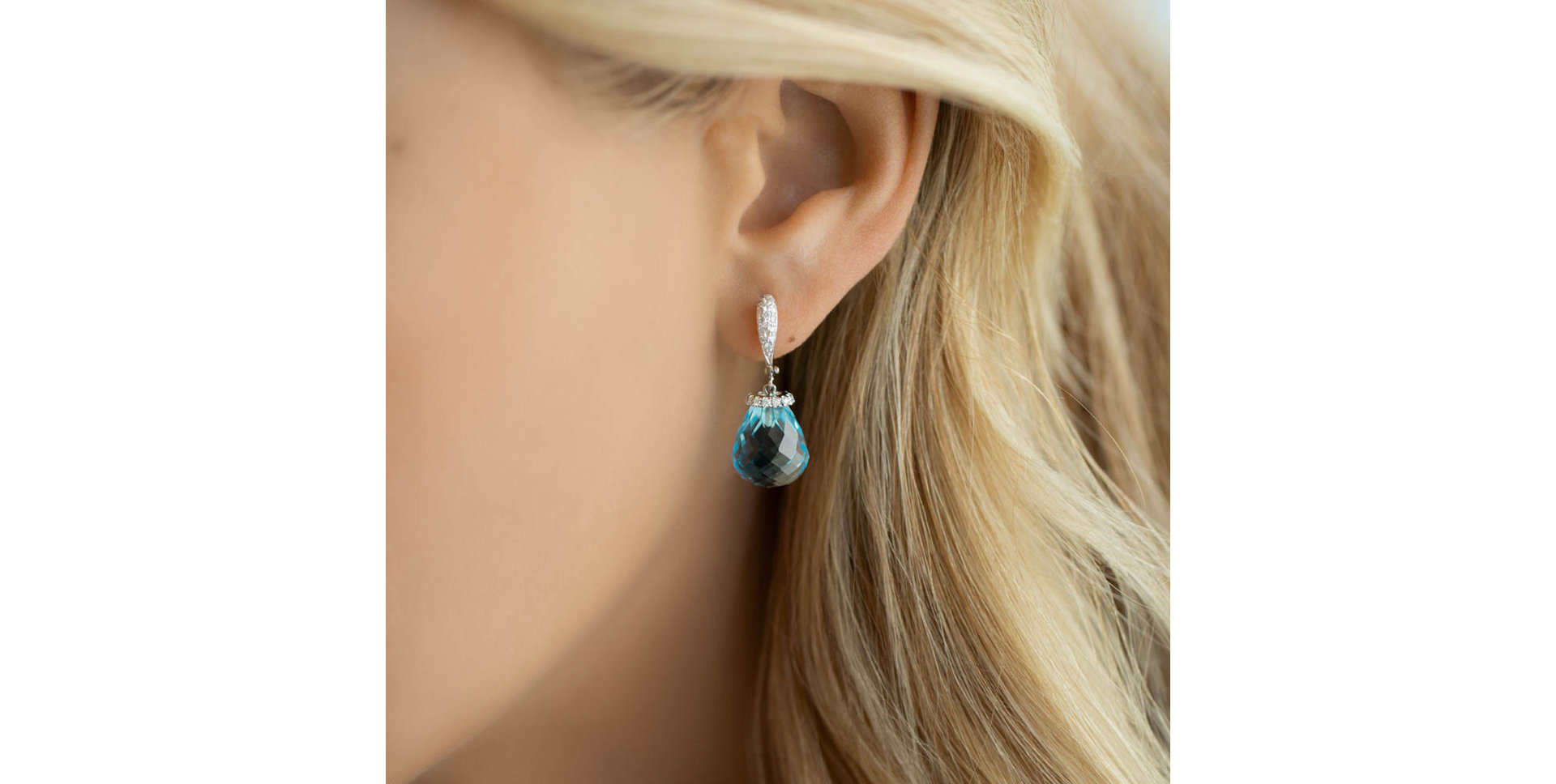 Náušnice s ametystom diamantmi Traugott