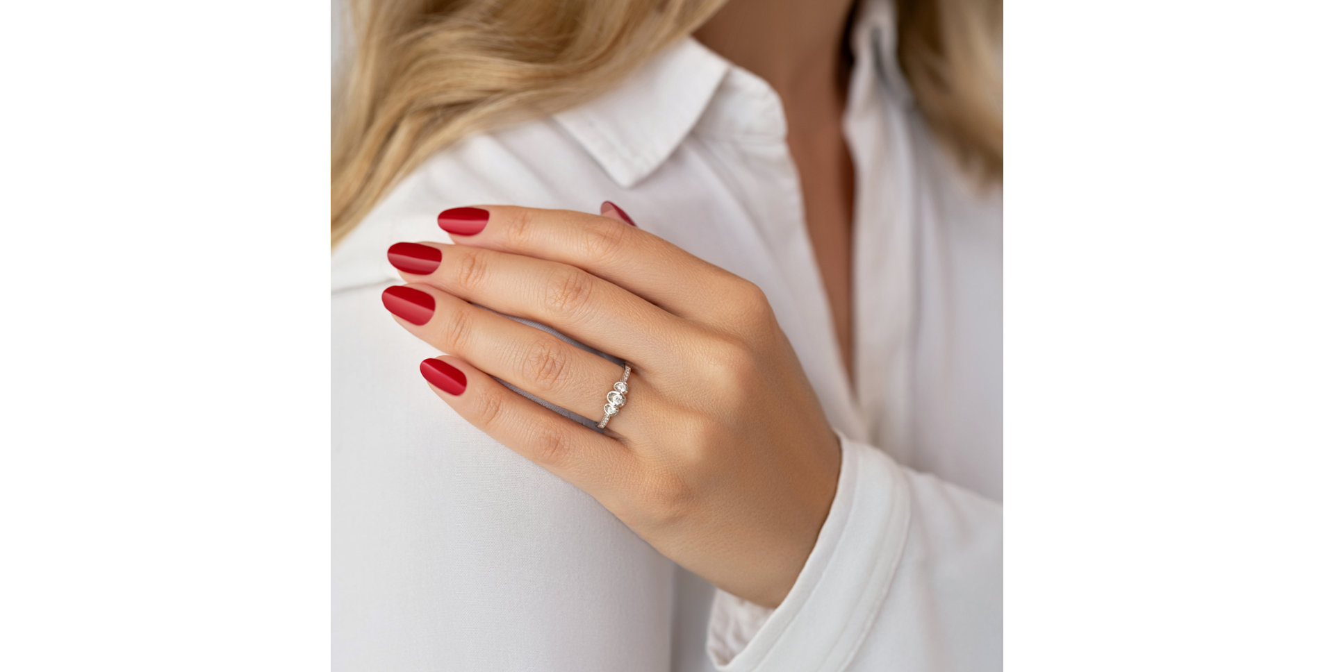 Prsteň s diamantmi Maricela