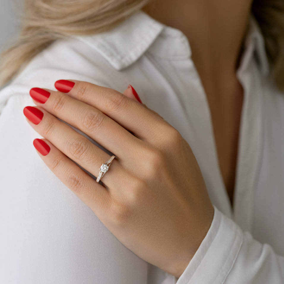Prsteň s diamantmi Sylvie