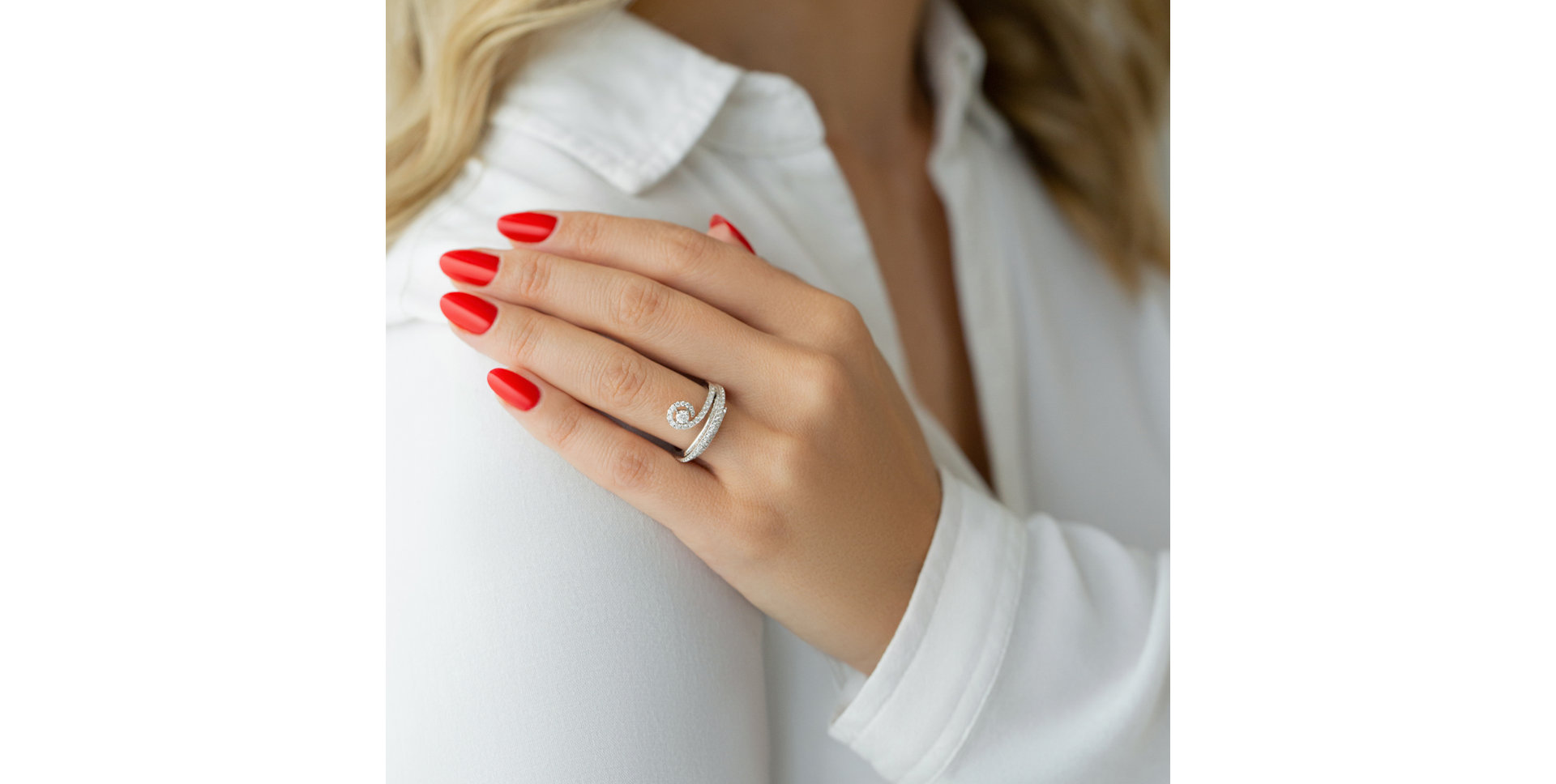 Prsteň s diamantmi Riven