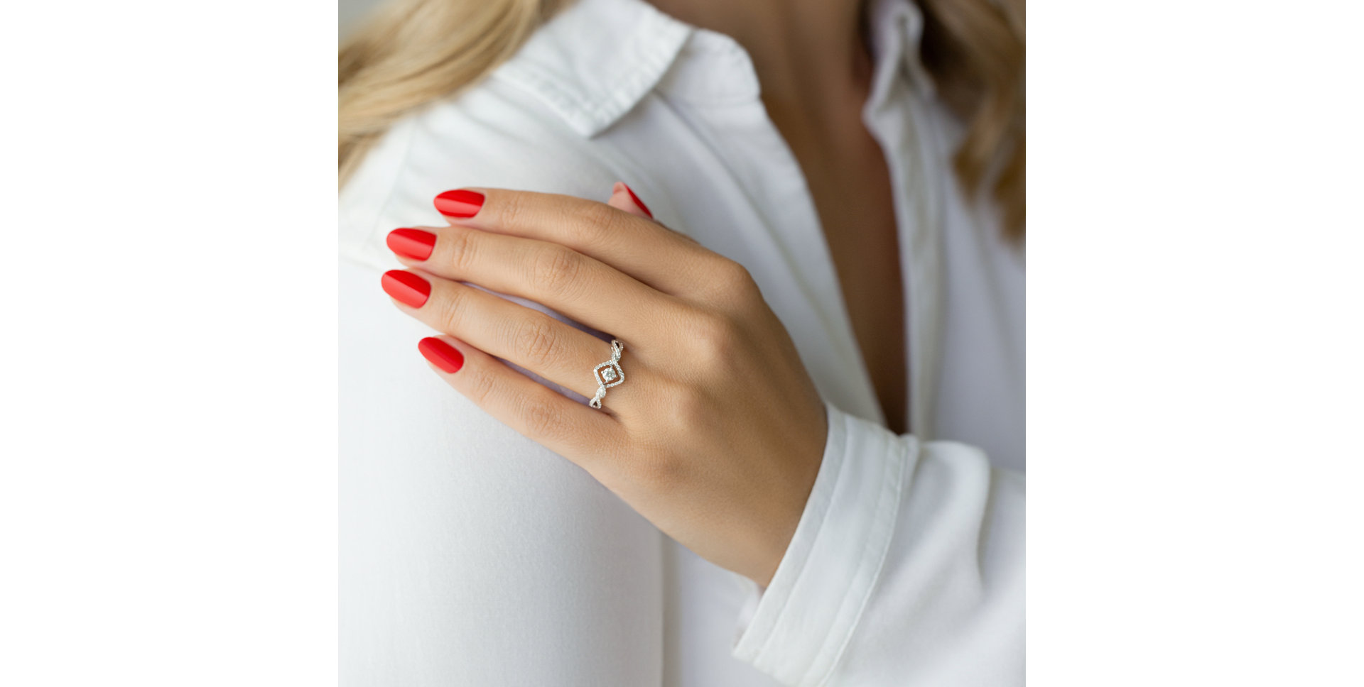 Prsteň s diamantmi Silence of Luxury