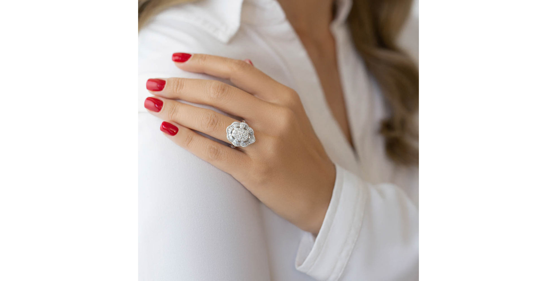 Prsteň s diamantmi Erastus