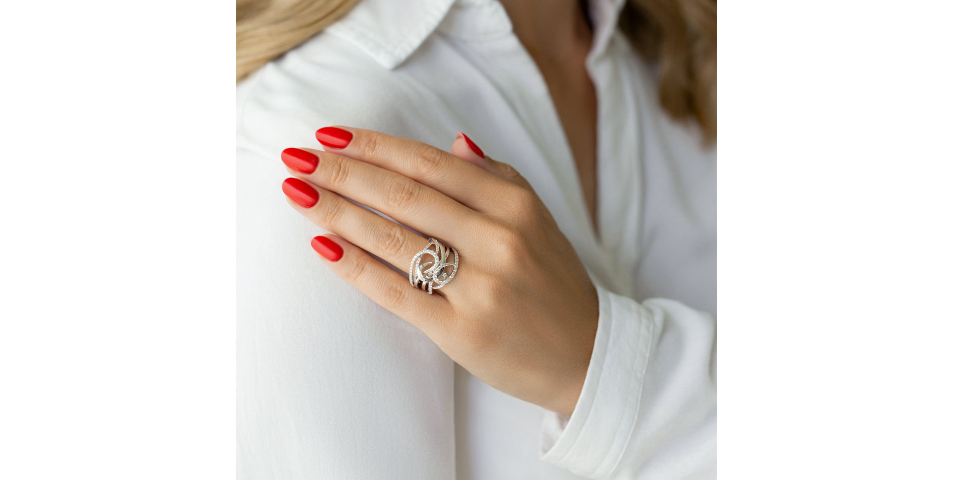 Prsteň s diamantmi Midnight Masquerade