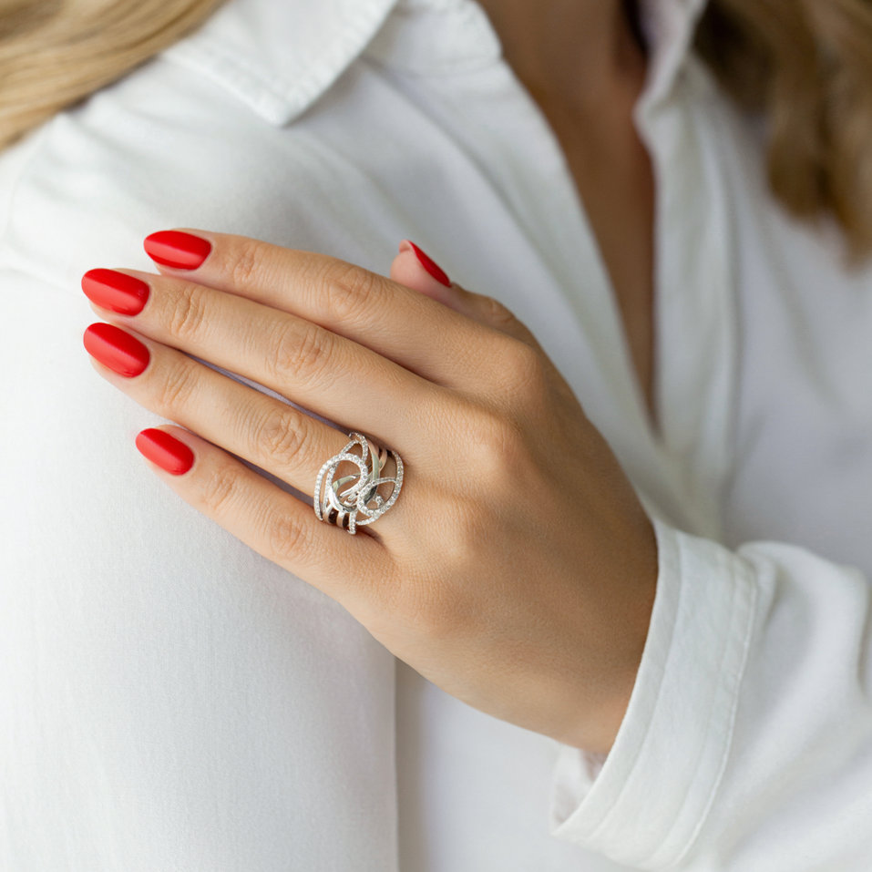 Prsteň s diamantmi Midnight Masquerade