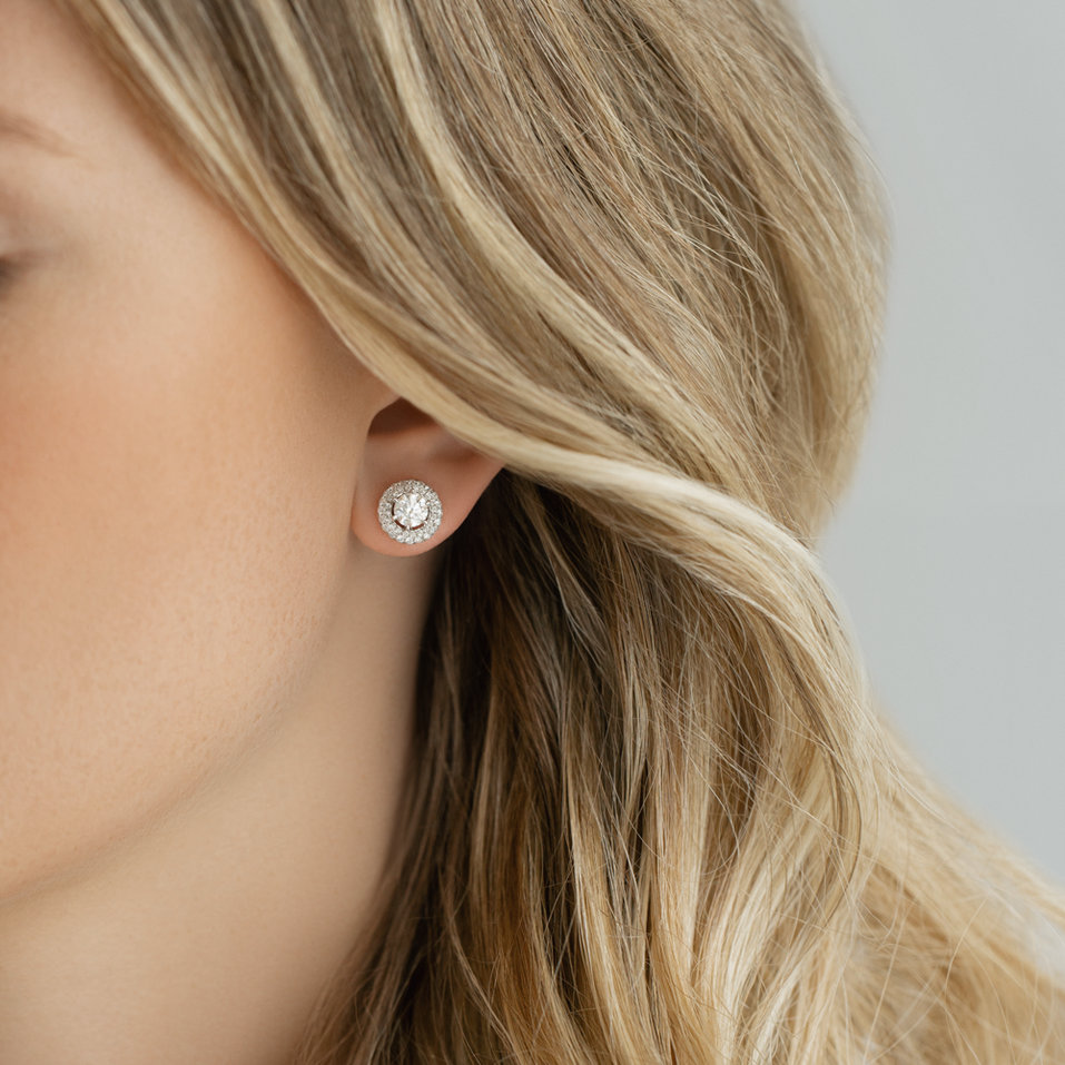 Náušnice s diamantmi Genovia