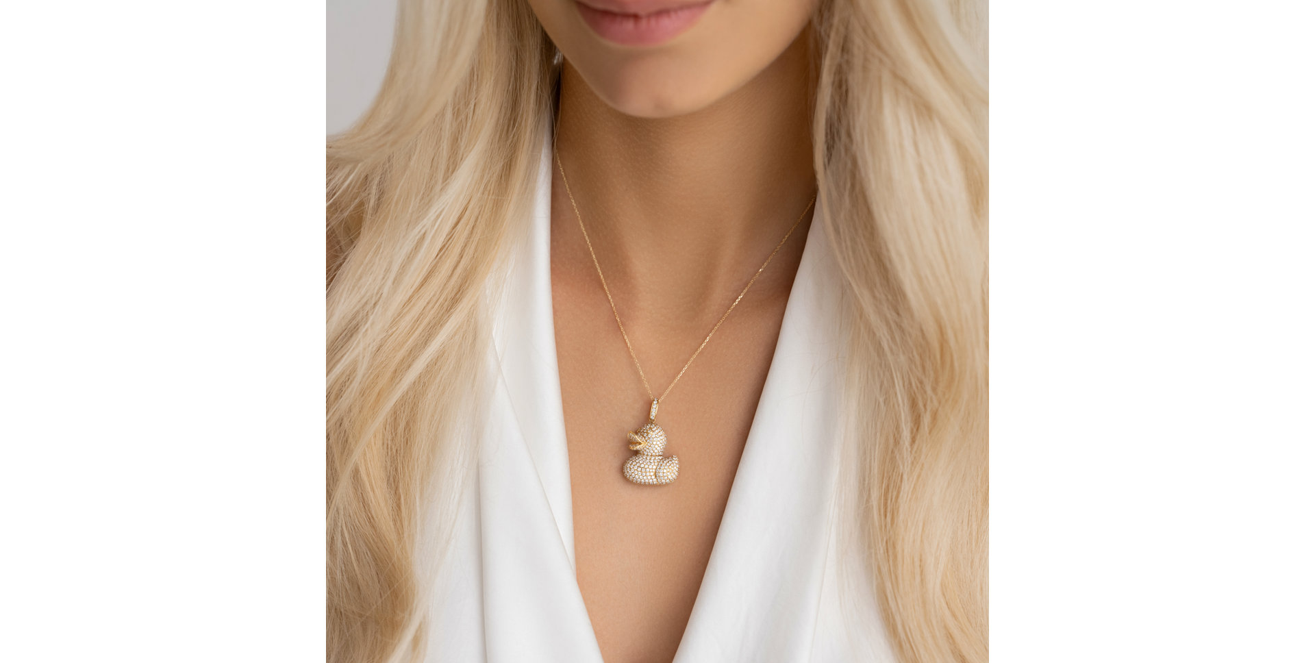 Prívesok s diamantmi Diamond Duck