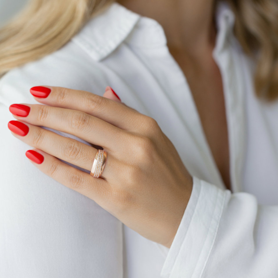 Prsteň s diamantmi Printemps