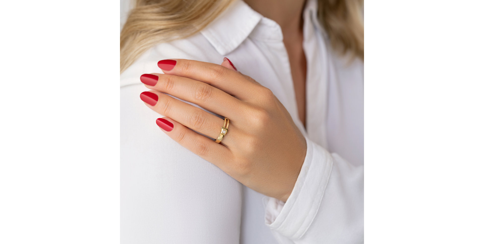 Prsteň s diamantom Karine