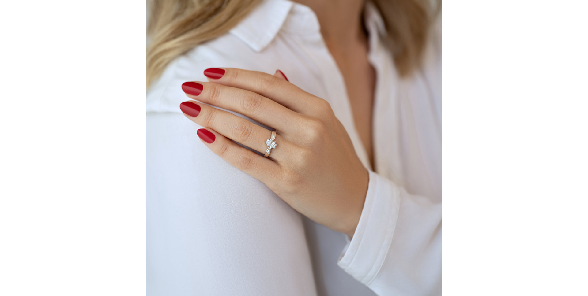 Prsteň s diamantmi Mélodie